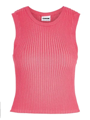 Noisy may Top dzianinowy w kolorze koralowym rozmiar: XL