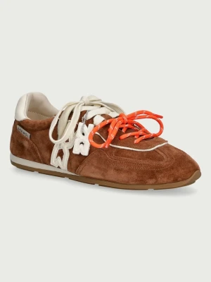Nokwol Method Tan Suede sneakersy damskie skórzane brązowy