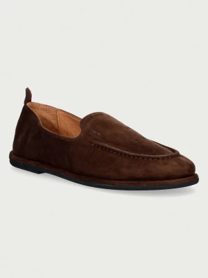 Nokwol mokasyny damskie zamszowe Rumi Chocolate Suede brązowy