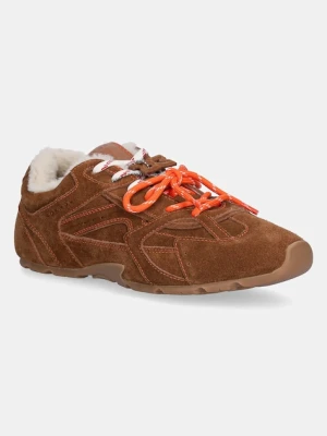 Nokwol sneakersy zamszowe Atlas damskie kolor brązowy Atlas