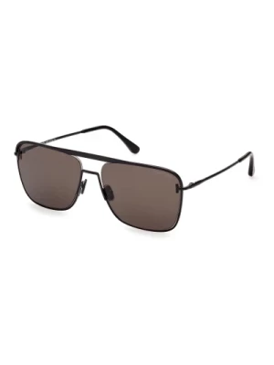 Nolan Sunglasses in Shiny Black/Grey Tom Ford
