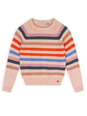 NONO Sweter "Kelias" w kolorze jasnoróżowym ze wzorem rozmiar: 122/128