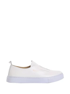 Noosy Skórzane slippersy w kolorze białym rozmiar: 42