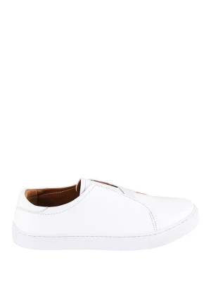 Noosy Skórzane slippersy w kolorze białym rozmiar: 39
