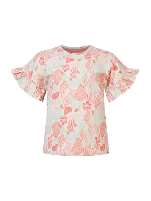 Noppies Koszulka "Estelle" w kolorze jasnoróżowo-zielonym rozmiar: 134