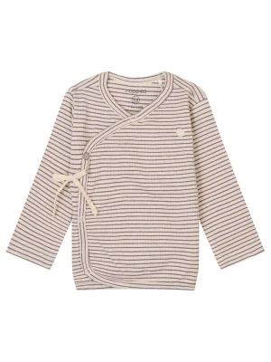 Noppies Koszulka "Gramat" w kolorze beżowo-fioletowym rozmiar: 74