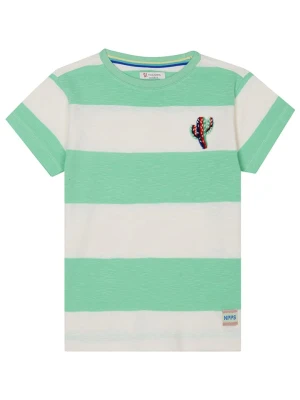 Noppies Koszulka "Lutcher" w kolorze biało-miętowym rozmiar: 98