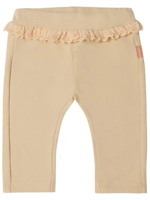 Noppies Spodnie dresowe "Flour" w kolorze beżowym rozmiar: 62