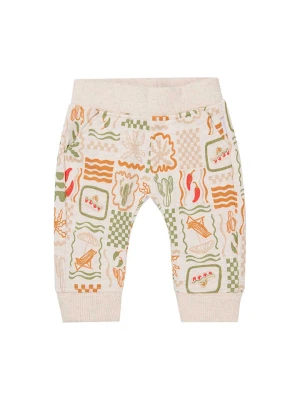 Noppies Spodnie dresowe "Oka" w kolorze beżowym rozmiar: 68