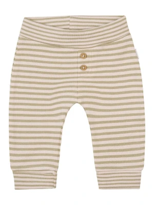 Noppies Spodnie "Getafe" w kolorze kremowo-oliwkowym rozmiar: 62