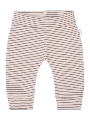 Noppies Spodnie "Gonesse" w kolorze kremowo-fioletowym rozmiar: 80