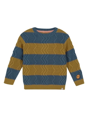 Noppies Sweter w kolorze niebiesko-jasnobrązowym rozmiar: 128