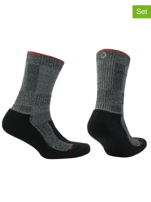 Norfolk Skarpety funkcyjne (3 pary) w kolorze czarno-szarym rozmiar: 39-42