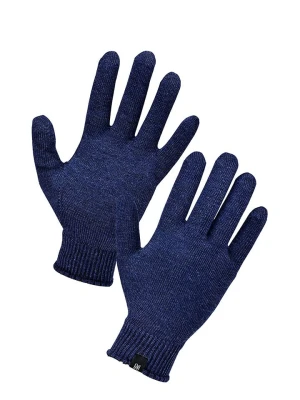 Norfolk Wełniane rękawiczki w kolorze granatowym rozmiar: S/M