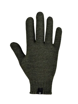 Norfolk Wełniane rękawiczki w kolorze khaki rozmiar: S/M