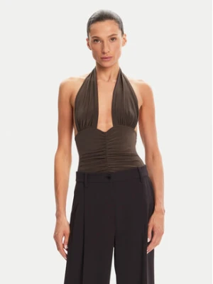 NORMA KAMALI Body Mio KK424XPLG74823 Brązowy Slim Fit