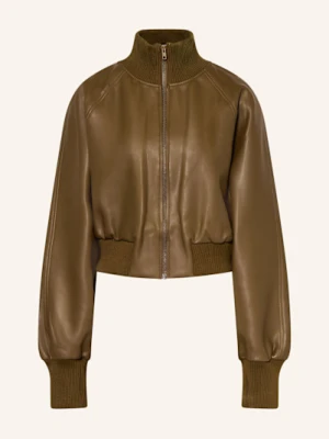 Norma Kamali Kurtka Z Imitacji Skóry braun