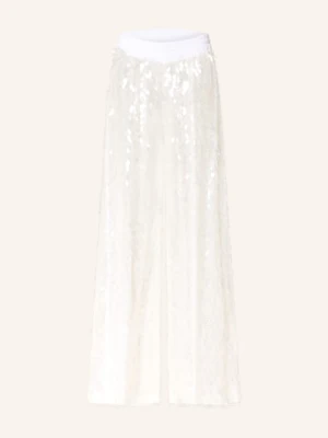 Norma Kamali Spodnie Z Cekinami weiss