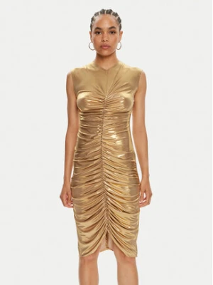 NORMA KAMALI Sukienka koktajlowa ST1243LMD45008 Złoty Slim Fit