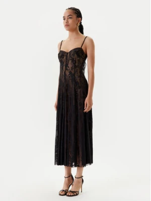 NORMA KAMALI Sukienka koktajlowa ST1253LNP40850 Czarny Slim Fit
