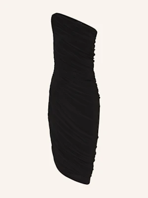 Norma Kamali Sukienka Na Jedno Ramię Diana Z Dżerseju schwarz