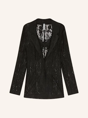 Norma Kamali Zestaw: Blezer Koronkowy I Biustonosz Trójkątny schwarz