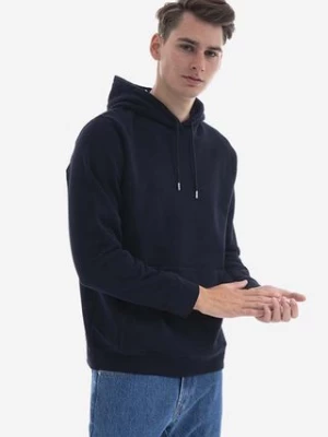 Norse Projects bluza bawełniana Vagn Classic Hood męska kolor granatowy z kapturem gładka N20.1276.7004-7004