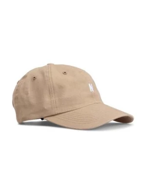 Norse Projects czapka bawełniana Twill Sports Cap kolor beżowy z aplikacją N80-0001 0966