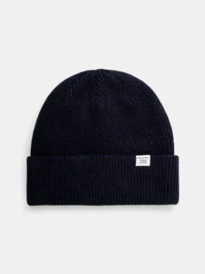 Norse Projects czapka wełniana Czapka Norse Projects Norse Beanie N95-0569 7004 kolor granatowy wełniana