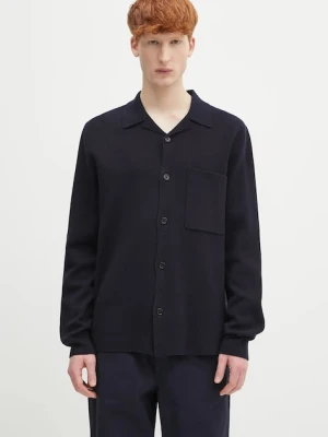 Norse Projects kardigan wełniany Nicolai Merino Cotton Milano Jacket