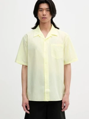 Norse Projects koszula Carsten Cotton Tencel Shirt męska kolor żółty regular N40.0579.3043