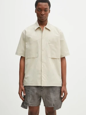 Norse Projects koszula Hermann Travel Light SS męska kolor beżowy relaxed z kołnierzykiem klasycznym N40.0824.0920