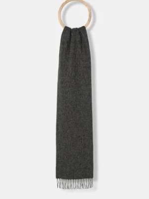 Norse Projects szalik wełniany Moon Lambswool Scarf kolor szary z aplikacją N83.0021.1034