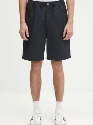 Norse Projects szorty Ragnar Fine Broken Twill Shorts męskie kolor granatowy N35.0620.7004
