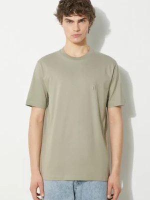 Norse Projects t-shirt bawełniany Johannes Organic N Logo męski kolor beżowy gładki N01.0643.2053