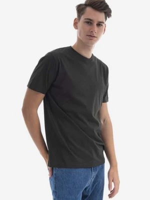 Norse Projects t-shirt bawełniany kolor zielony gładki N01.0559.8109-8109