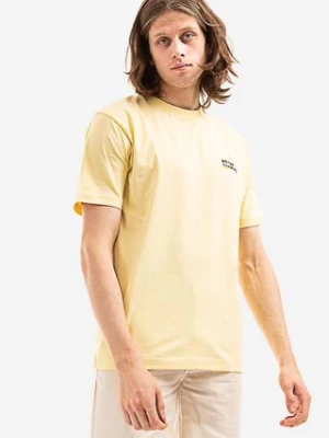 Norse Projects t-shirt bawełniany kolor żółty gładki N01.0589.3025-3025