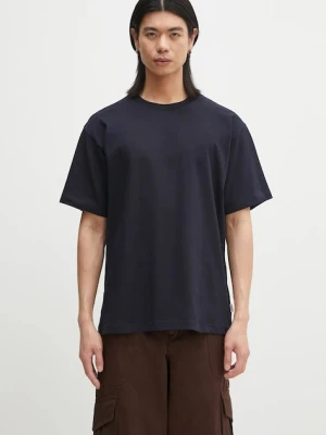 Norse Projects t-shirt bawełniany Norse Standard Heavy Loose T-shirt męski kolor granatowy gładki N01.0679.7004
