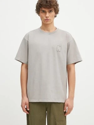 Norse Projects t-shirt bawełniany Simon Loose Organic Heavy Jersey N Patch męski kolor szary gładki N01.0667.1071