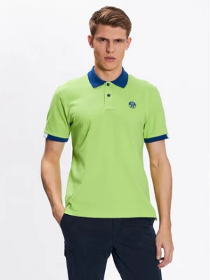 North Sails Polo Graphic 692400 Zielony Regular Fit