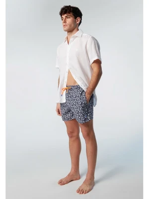 North Sails Szorty kąpielowe "Volley All Over" w kolorze granatowo-białym rozmiar: XXL