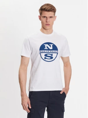 North Sails T-Shirt 692837 Biały Regular Fit
