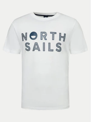 North Sails T-Shirt 692973 Biały Regular Fit