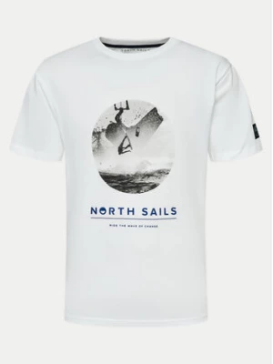 North Sails T-Shirt 693002 Biały Comfort Fit