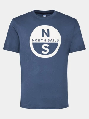North Sails T-Shirt Basic 692972 Granatowy Regular Fit