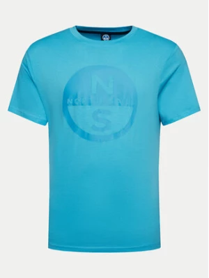 North Sails T-Shirt Basic 692972 Niebieski Regular Fit