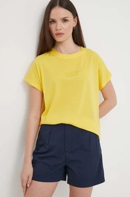 North Sails t-shirt bawełniany damski kolor żółty 093372