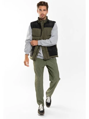 Northwood Kamizelka pikowana "Nino" w kolorze oliwkowo-czarnym rozmiar: L