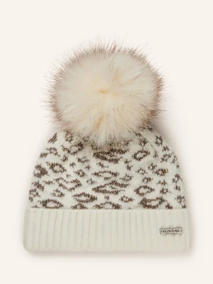 Norton Czapka Z Pomponem Ze Sztucznego Futra I Błyszczącą Przędzą weiss