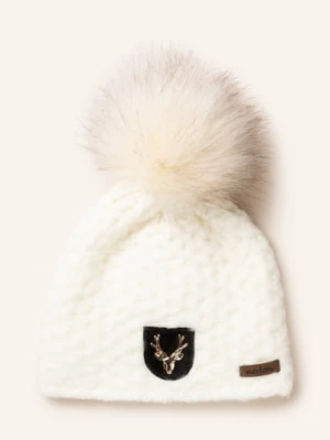 Norton Czapka Z Pomponem Ze Sztucznego Futra weiss